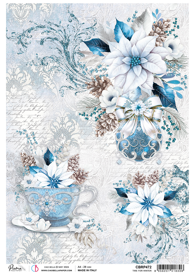 RICE PAPER A4 TIME FOR WINTER
