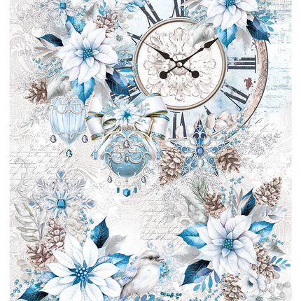RICE PAPER A4 SNOWY TIME