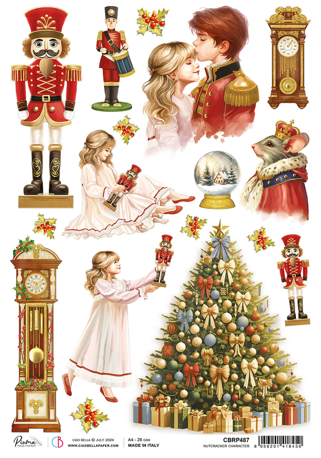 RICE PAPER A4 NUTCRACKER CHARACTER