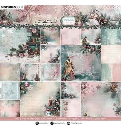 JMA Designer Paper Pad Backgrounds Christmas Blush no. 393