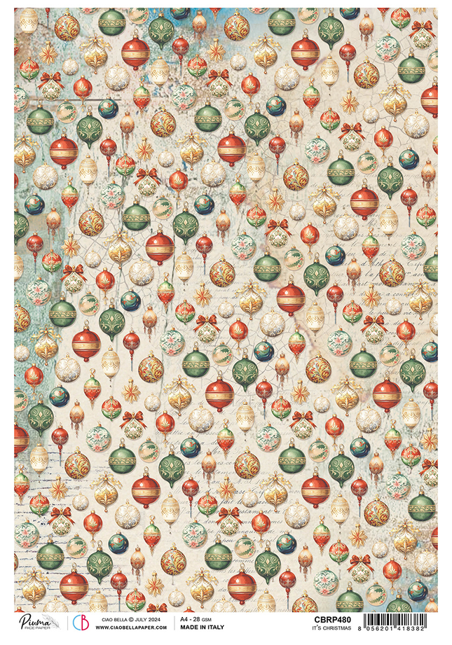 RICE PAPER A4 IT’S CHRISTMAS