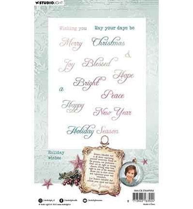 JMA Clear Stamp Holiday wishes Christmas Blush no. 884
