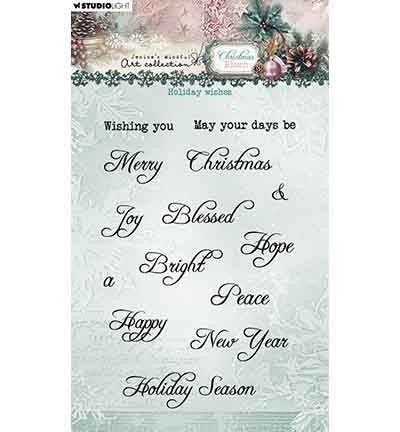 JMA Clear Stamp Holiday wishes Christmas Blush no. 884
