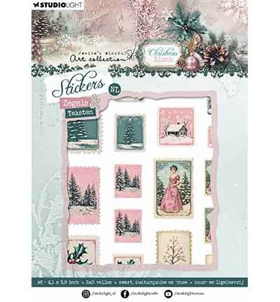 JMA Sticker Sheets Seals & Texts Christmas Blush no. 53