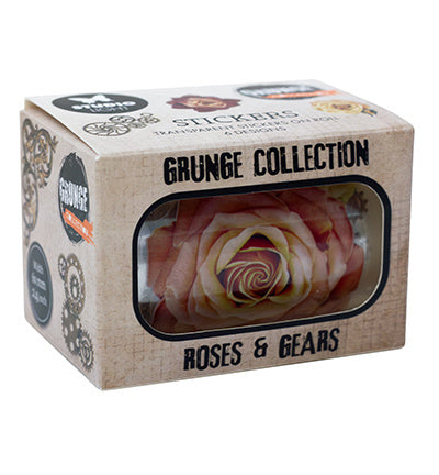 SL Clear Stickers Vintage Roses Grunge Collection 5 Meter no. 55