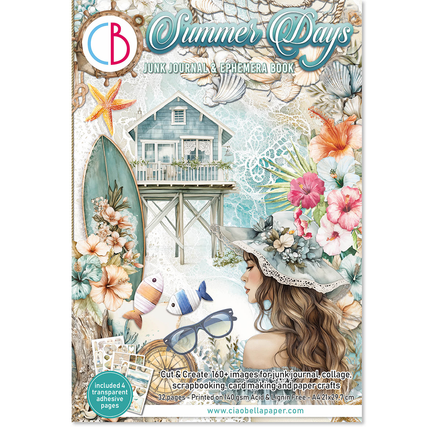 SUMMER DAYS A4 - Junk Journal Ephemera Book - Ciao Bella