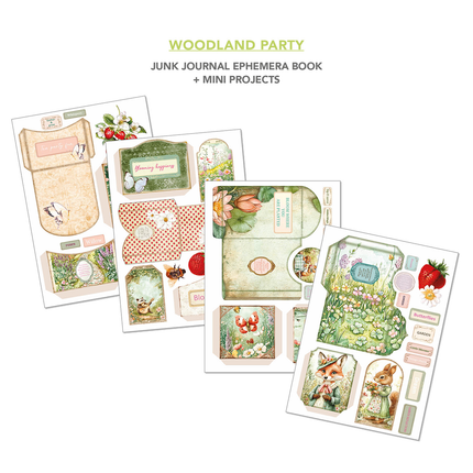 WOODLAND PARTY A4 - Junk Journal Ephemera Book - Ciao Bella