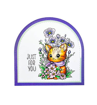 SL Clear Stamp Floral Cat Essentials no.850