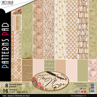 The Muse Patterns Pad 12"x12" 8/Pkg