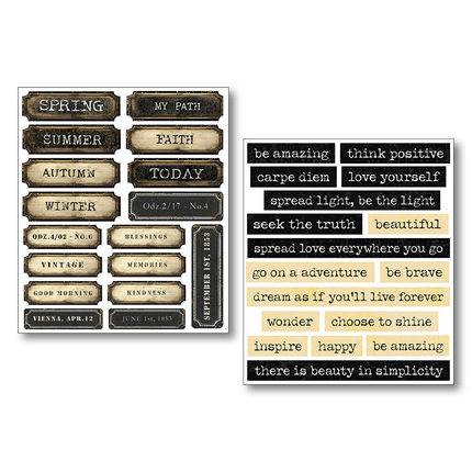 Sticker Set 10/PKG Little Words