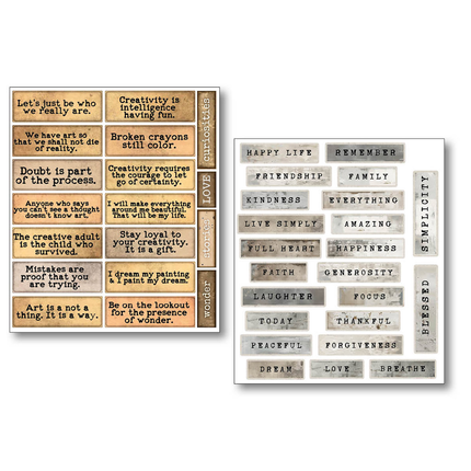Sticker Set 10/PKG Little Words