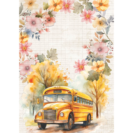 Rice Paper A5 Mixed 8/PKG Back to School