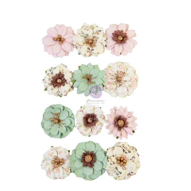 Prima Flowers® My Sweet Collection - Sweetest - 12 pcs / 1.25 in / mulberry paper