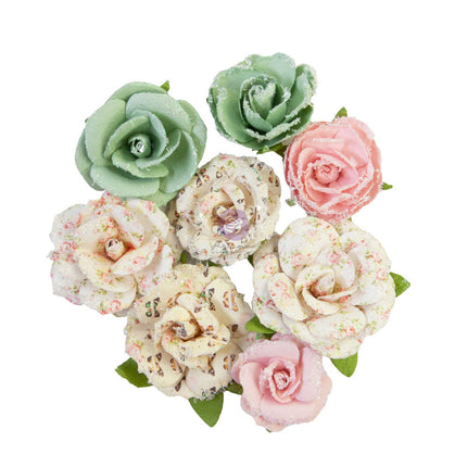 Prima Flowers® My Sweet Collection - All For You - 8 pcs / 1-2 in / mulberry paper