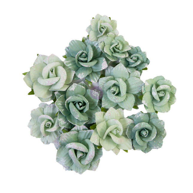 Prima Flowers® My Sweet Collection - Emerald Beauty - 12 pcs / 1.5-2 in / mulberry paper