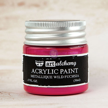 Art Alchemy-Acrylic Paint-Metallique Wild Fuchsia 1.7oz / acrylic paint water-based