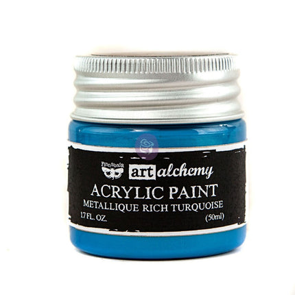 Art Alchemy-Acrylic Paint-Metallique Rich Turquoise 1.7oz / acrylic paint