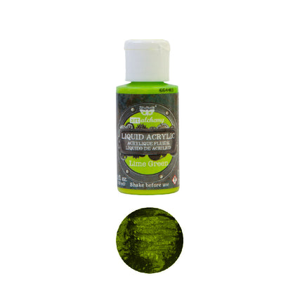 Art Alchemy - Liquid Acrylics - Lime Green - 1 bottle, 30ml / art paint