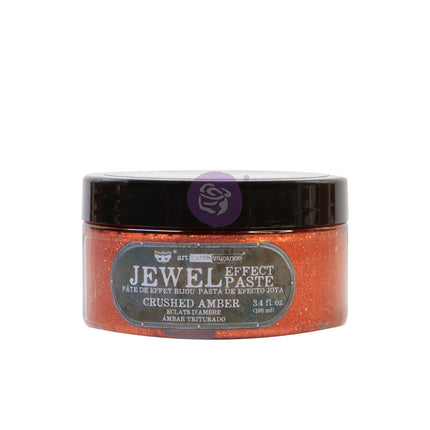 Art Extravagance - Jewel Texture Paste - Crushed Amber - 1 jar, 100ml (3.4 fl oz) / art paste