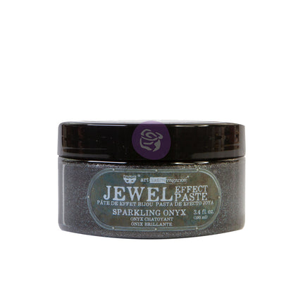Art Extravagance - Jewel Texture Paste - Sparkling Onyx - 1 jar, 100ml (3.4 fl oz) / art paste