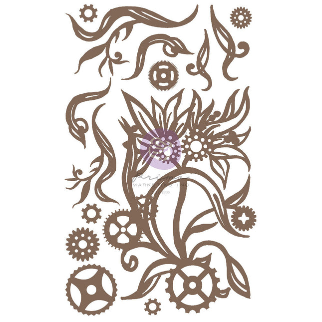 Finnabair Decorative Chipboard - Steampunk Blooms - 14 pcs / chipboard