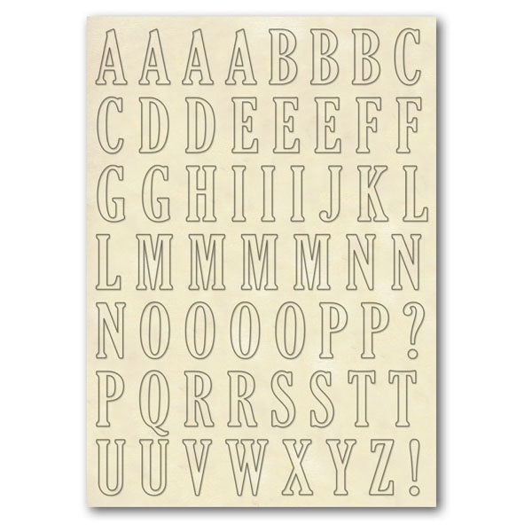 Wooden frames A5 size - Upper case Alphabet