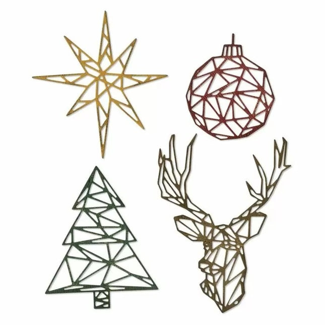 Sizzix • Thinlits die set Geo christmas