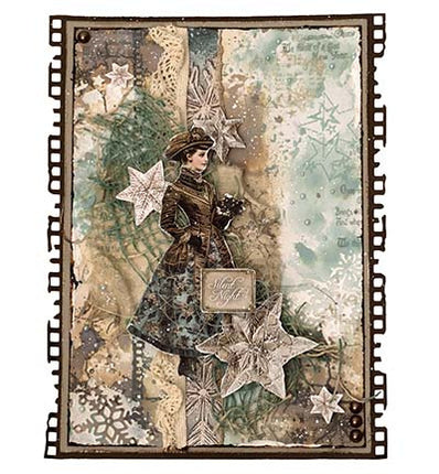 JMA Collage Paper Pad Backgrounds & Elements Christmas Blush no. 391