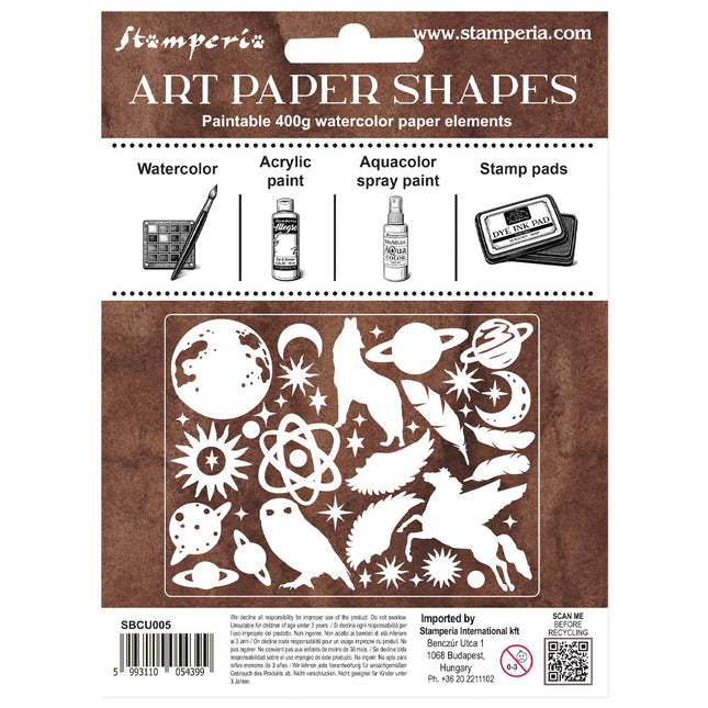 Art Paper Shapes laser cut - Cosmos
