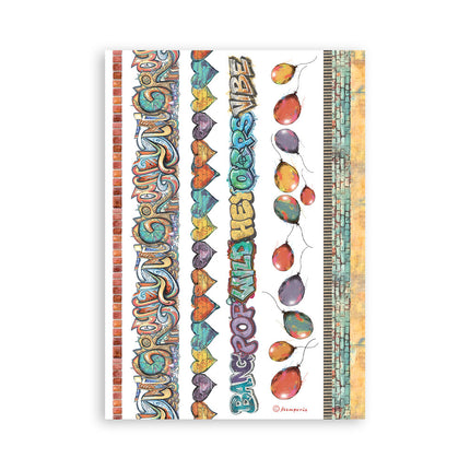 Printed Washi pad for Art and Craft A5 8 sheets - Furry Friends 2