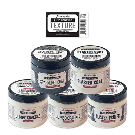 Texture Paste Selection 5 pcs x 200 ml