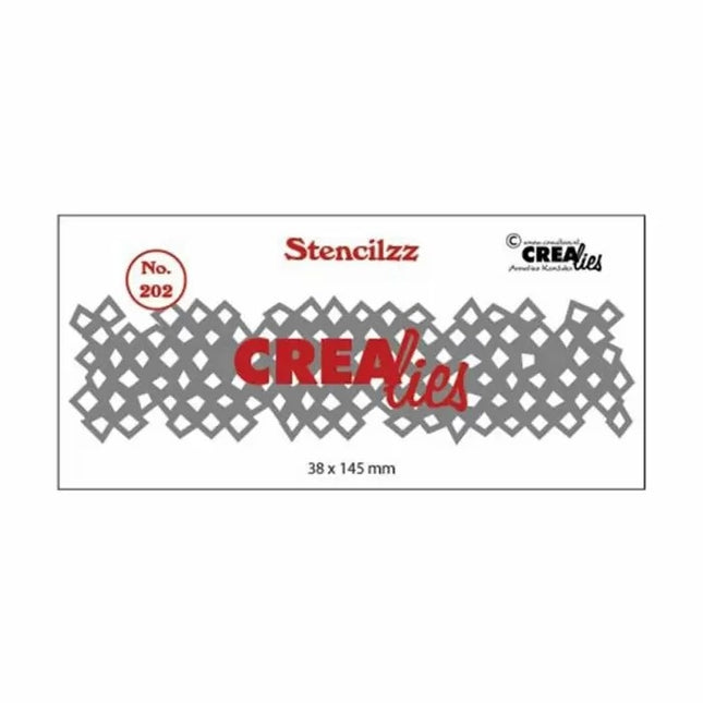 Crealies • Stencilzz no.202 wonky squares