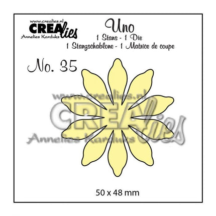 Crealies • Uno die no.35 Flowers 17