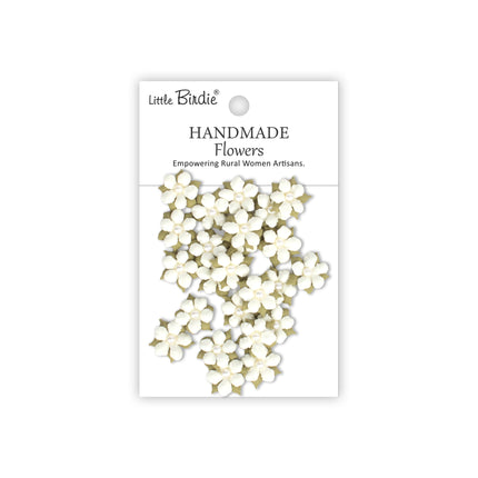 Handgemaakte Bloemen Elira - Ivory Pearl 24pc