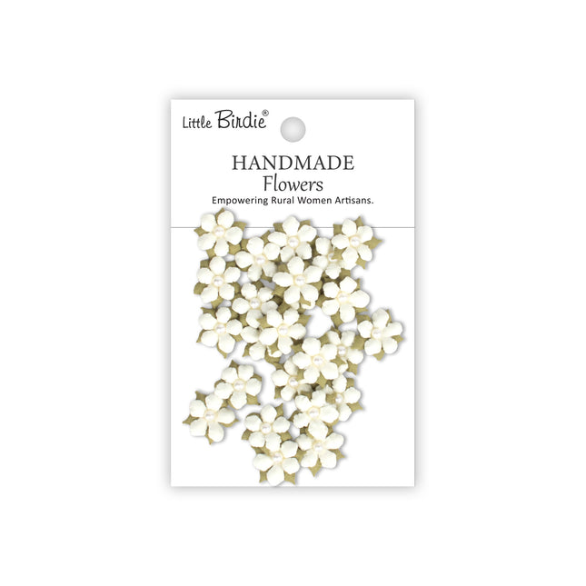 Handgemaakte Bloemen Elira - Ivory Pearl 24pc