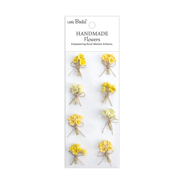 Handgemaakte Bloemen Bouquet - Sunshine 8pc