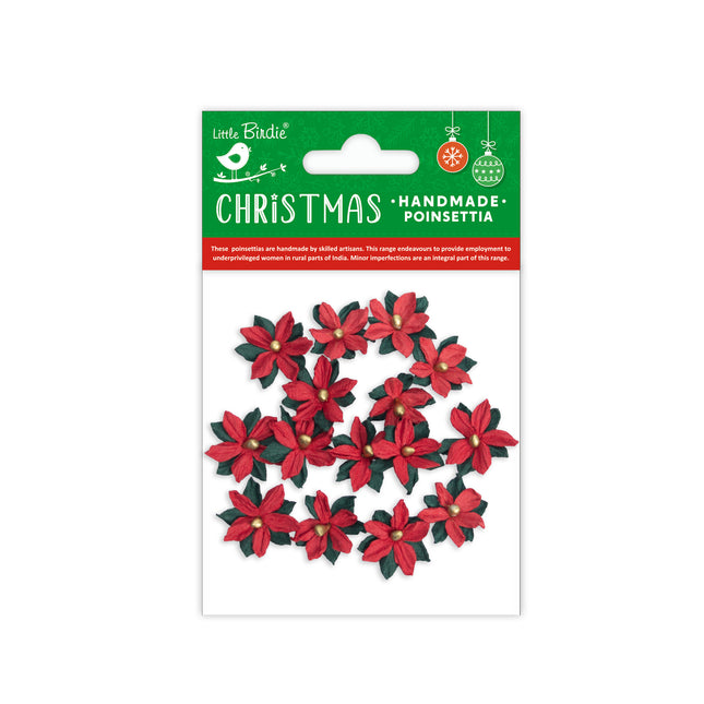 Handgemaakte Kerstster Bloem - Felix, 15pc