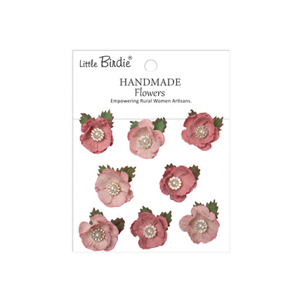 Handgemaakte Bloemen Butter Cup - Pink Passion 8pc