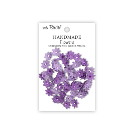 Handgemaakte Bloemen Micro Jewlled Florettes - Lilac Whisper 60pc