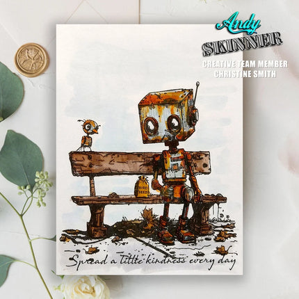 Andy Skinner Pre-Cut Rubber Stamp Botology Spread A Little Kindness (CEASR065)