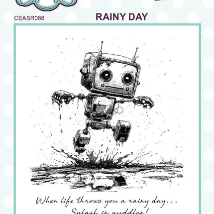 Andy Skinner Pre-Cut Rubber Stamp Botology Rainy Day (CEASR066)