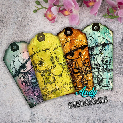 Andy Skinner Pre-Cut Rubber Stamp Botology New Friends (CEASR068)