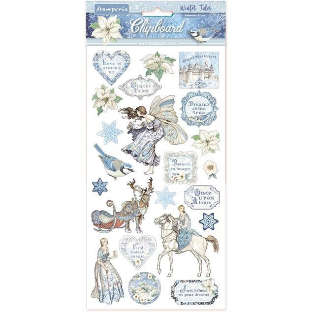 Chipboard cm.15x30 - Winter Tales