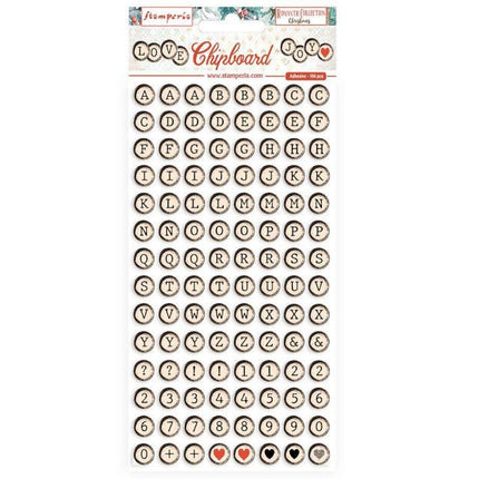 Chipboard cm 15x30 - Romantic Christmas