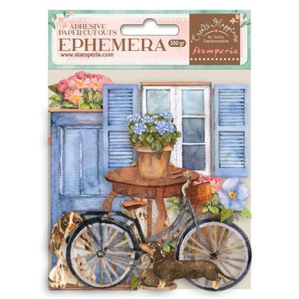 Ephemera - Create Happiness Welcome Home bicycle and flowers