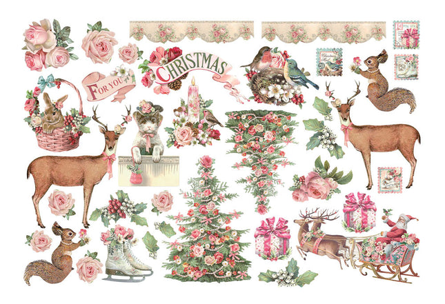 Ephemera - Pink Christmas