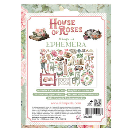 Printed Decorative Ephemera for Art and Craft - House of Roses