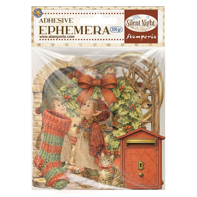 Printed Decorative Ephemera for Art and Craft - Silent Night 