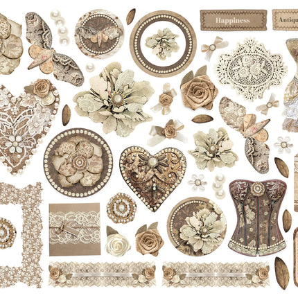 Die cuts assorted - Old Lace