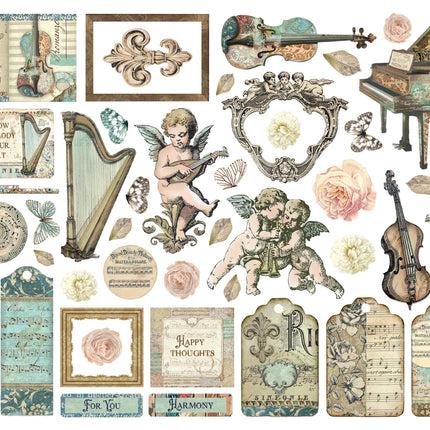 Assorted die cuts - Music